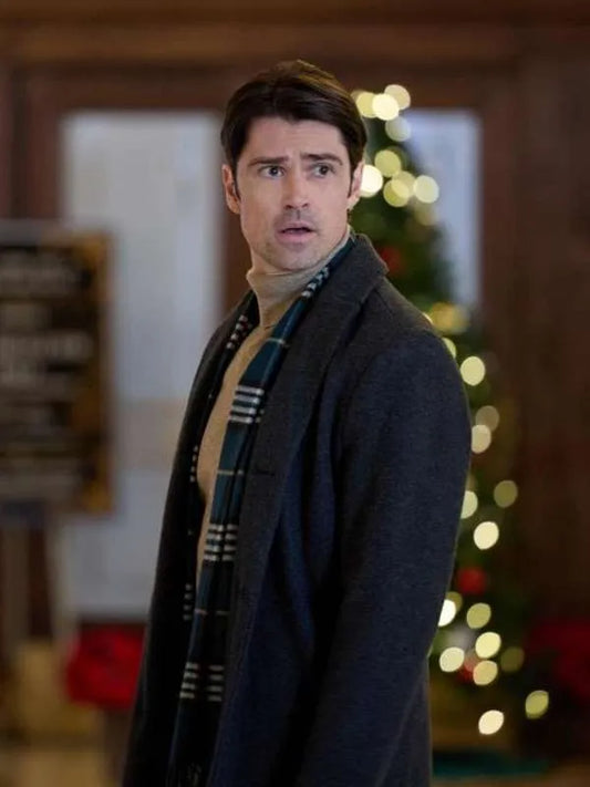 Corey Sevier The Christmas Charade 2024 Wool Coat Max Jackets
