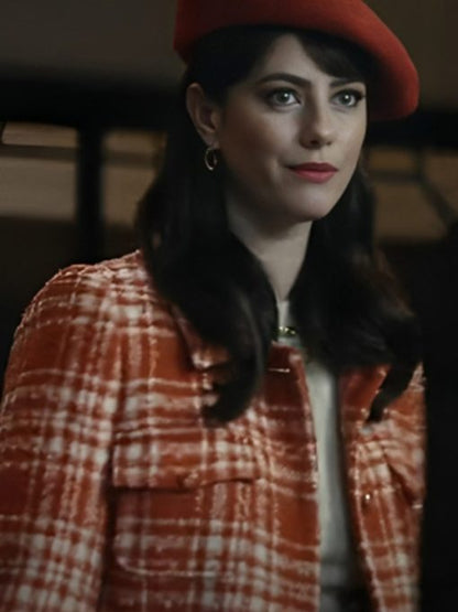 The Gentlemen 2024 Kaya Scodelario Plaid Coat Max Jackets