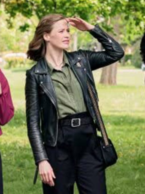 The Love Club Camille Stopps Leather Jacket Max Jackets