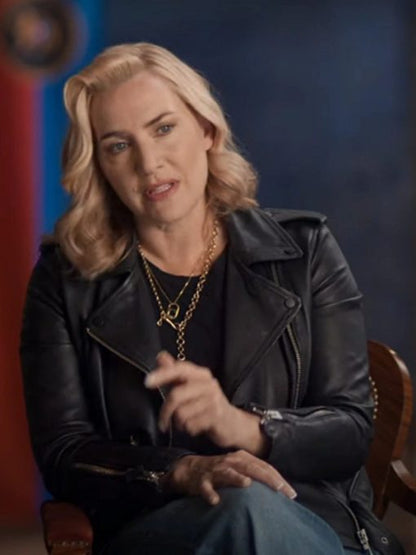The Regime 2024 Kate Winslet Black Leather Jacket Max Jackets