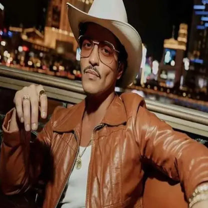 The Romantic Bruno Mars Leather Jacket