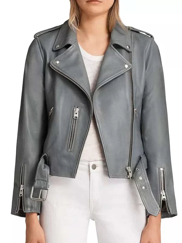 THE ROOKIE NYLA HARPER MOTORCYCLE LEATHER JACKET Max Jackets