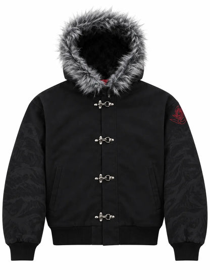 The Ten Shadows Canvas Clasp Bomber Jacket
