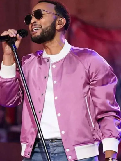 John Legend The Voice S27 Pink Jacket Max Jackets