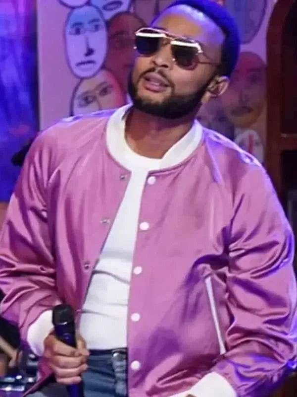 John Legend The Voice S27 Pink Jacket Max Jackets