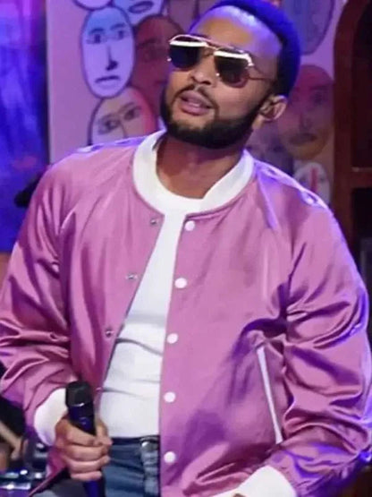 John Legend The Voice S27 Pink Jacket Max Jackets
