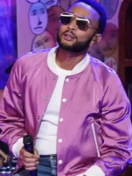 John Legend The Voice S27 Pink Jacket Max Jackets