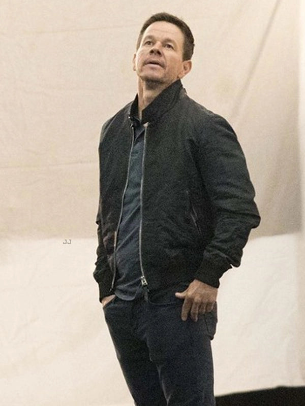 The Union Mark Wahlberg Black Bomber Jacket Max Jackets