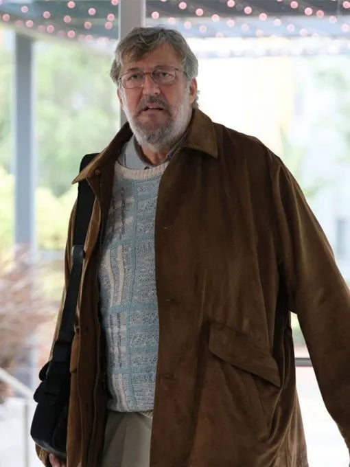 The Dropout Stephen Fry Brown Cotton Jacket Max Jackets