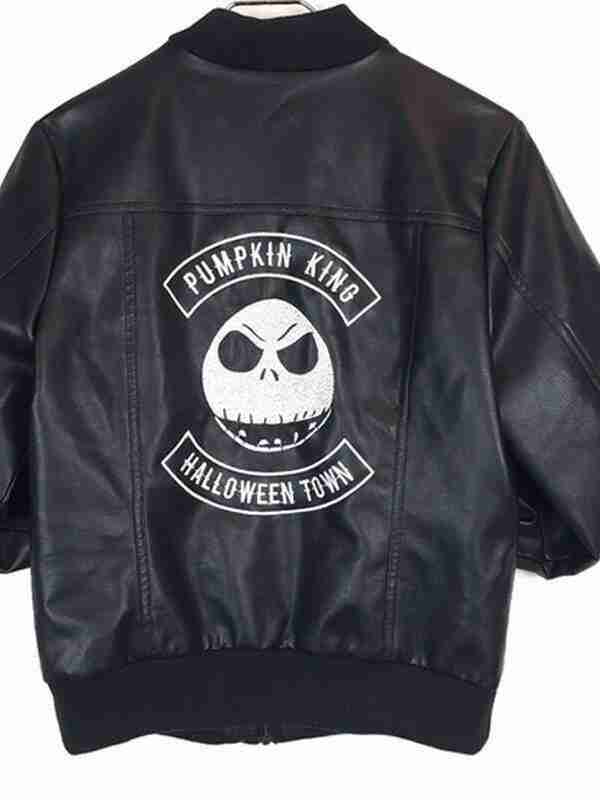 The Nightmare Before Christmas Jack Skellington Bomber Black Jacket Max Jackets