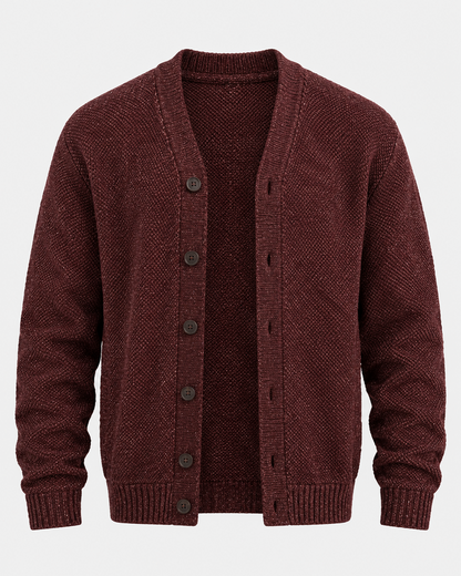 Chris Hemsworth as Thor on the Set of Avengers: Endgame Burgundy Knit Cardigan