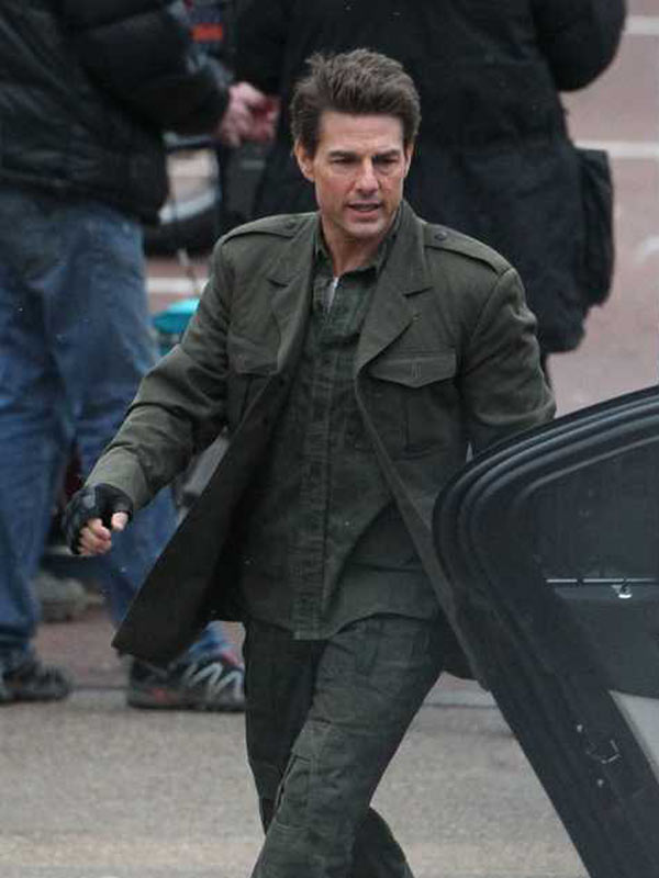 Tom Cruise Edge Of Tomorrow Green Wool Jacket Max Jackets