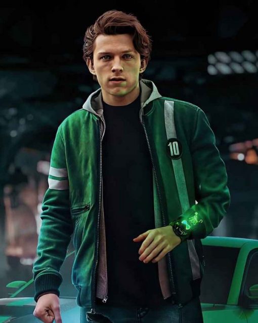 Tom Holland Ben 10 Jacket | Ben 10 Green Bomber Jacket Max Jackets