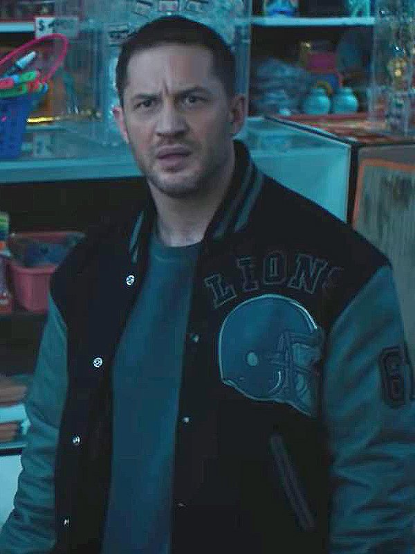 Eddie Brock Venom 2 Detroit Lions Letterman Jacket Max Jackets