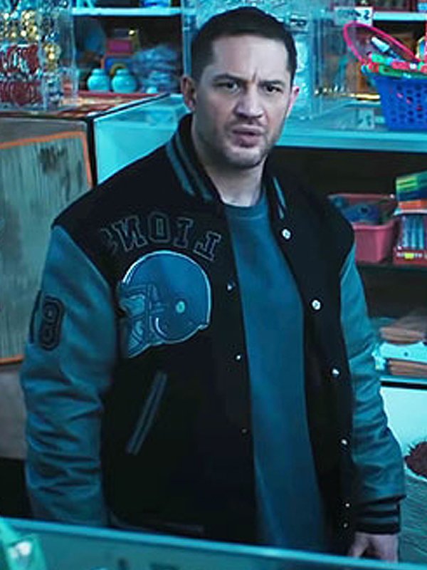 Eddie Brock Venom 2 Detroit Lions Letterman Jacket Max Jackets