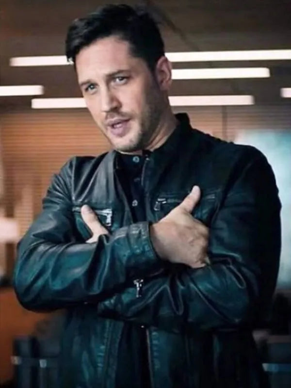 Tom Hardy Venom Black Leather Jacket Max Jackets