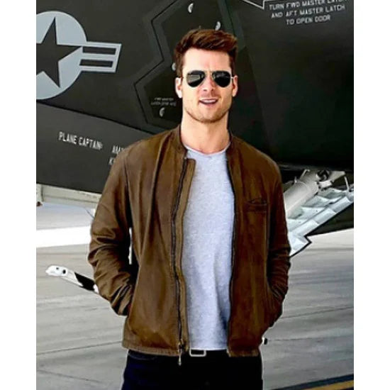 Top Gun Maverick Glen Powell Jacket Max Jackets