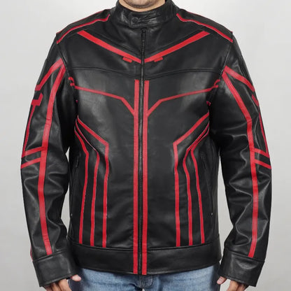 Tron Ares Jared Leto Black Leather Costume Jacket