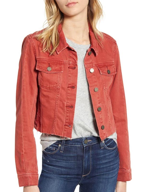 Ani Achola 13 Reasons Why S04 Pink Denim Jacket Max Jackets