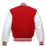 Unisex Red And White Varsity Jacket Max Jackets