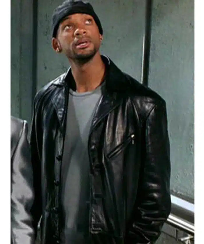Will Smith Detective Del Spooner Robot Leather Jacket Max Jackets