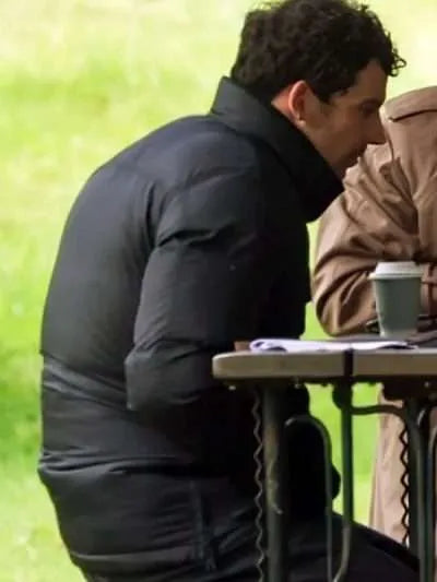 Josh O’Connor Wake Up Dead Man Black Puffer Jacket Max Jackets