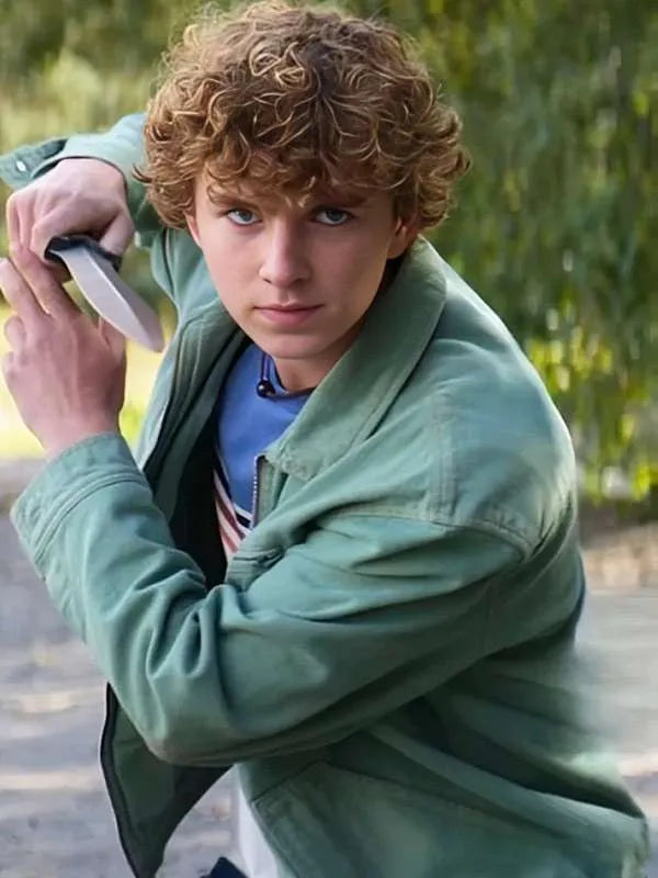Walker Scobell Percy Jackson and the Olympians S02 Green Jacket Max Jackets