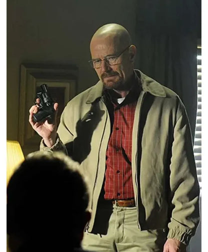 Bryan Cranston Breaking Bad Walter White Beige Cotton Jacket