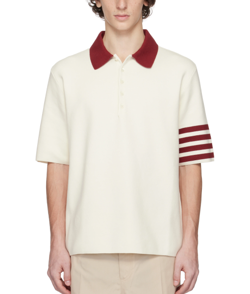 Travis Kelce Stripe Sleeve Polo Shirt