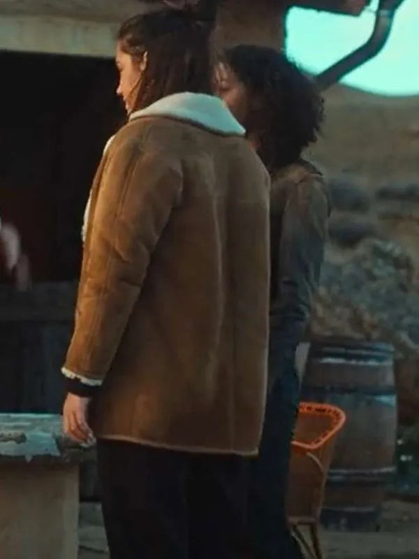 Wingwomen Adèle Exarchopoulos Shearling Leather Jacket Max Jackets