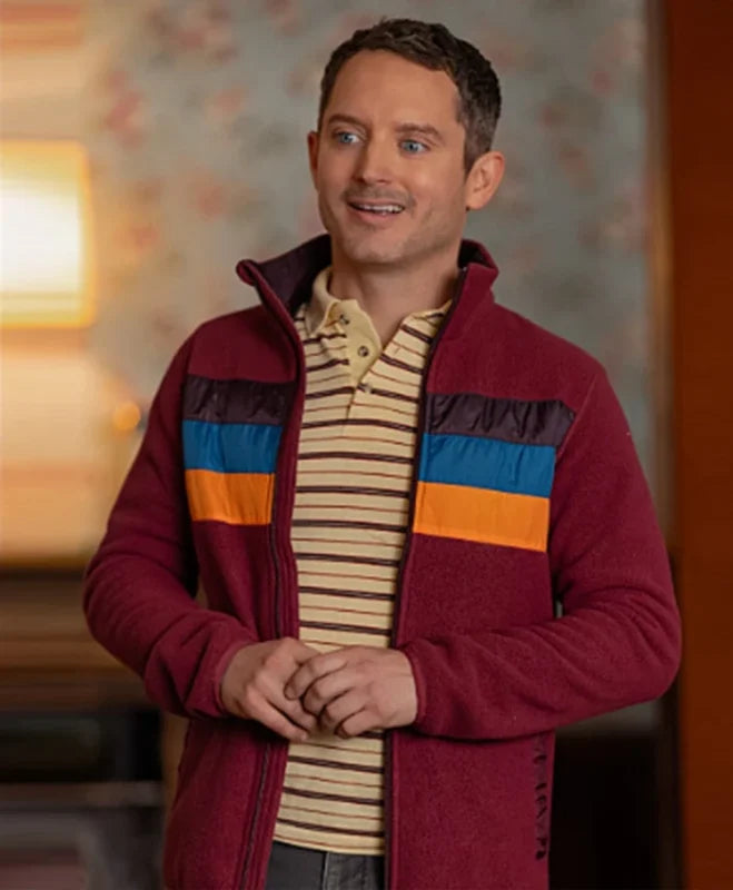 Yellowjackets Season 3 Elijah Wood Striped Jacket Max Jackets