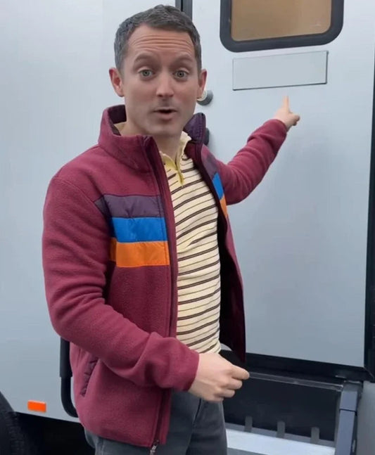 Yellowjackets Season 3 Elijah Wood Striped Jacket Max Jackets