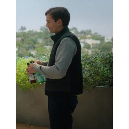 Your Place or Mine Ashton Kutcher Black Vest