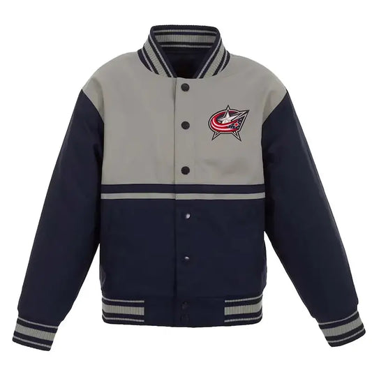 Youth Columbus Blue Jackets Poly Twill Jacket
