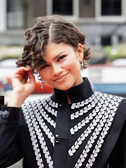 Zendaya Black Napoleon Jacket