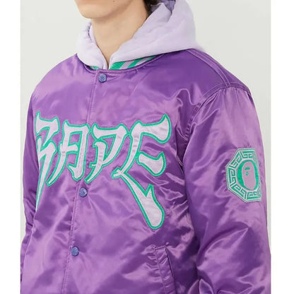 Bape X A Bathing Ape Purple Jacket