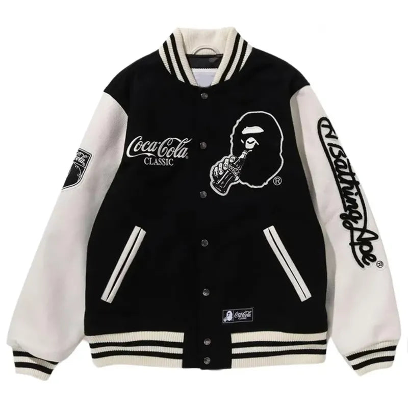Bape Coca Cola Varsity Jacket