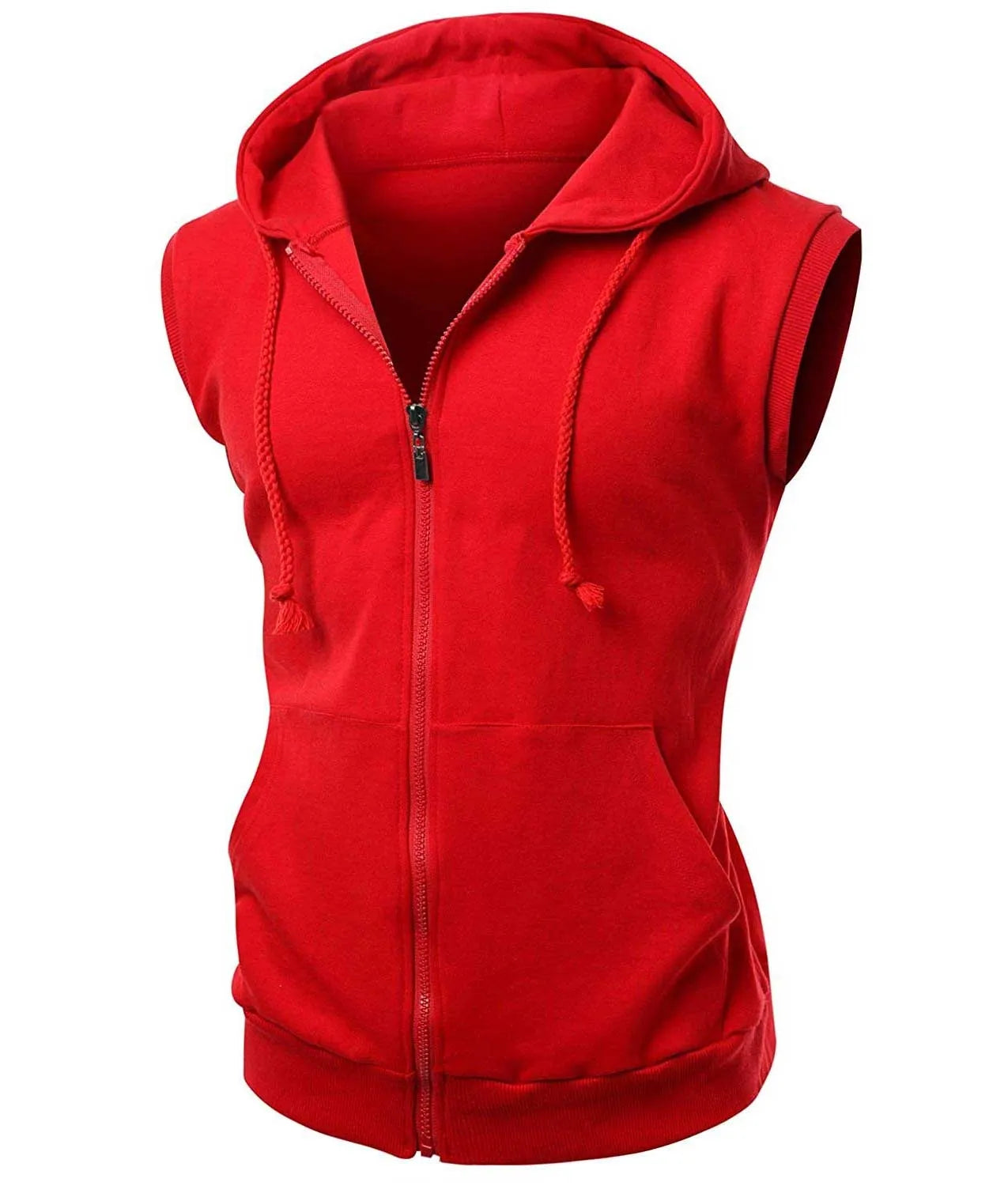 Michael B Jordan Creed II Red Hoodie Vest Max Jackets