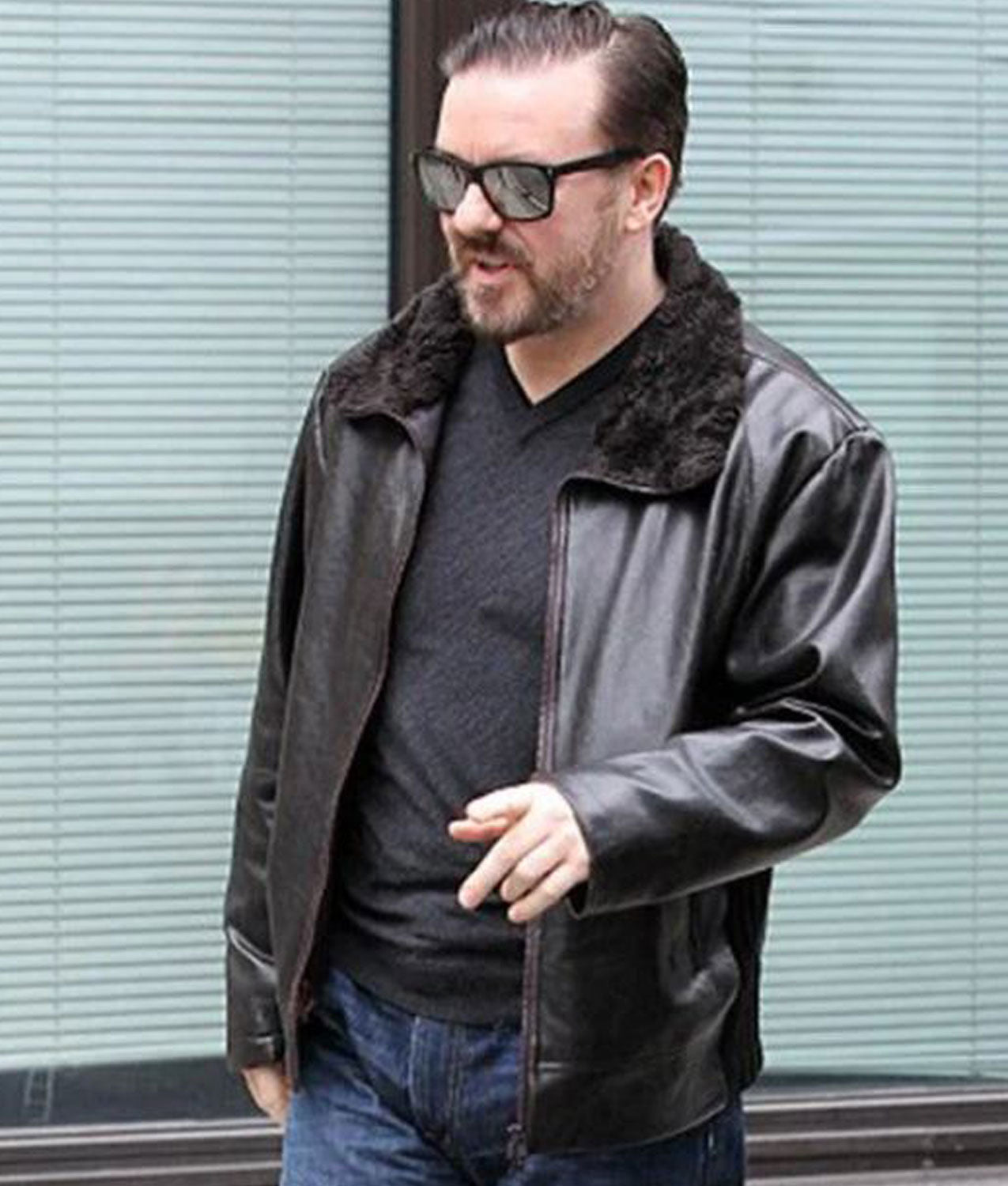 After Life Ricky Gervais Leather Jacket Max Jackets