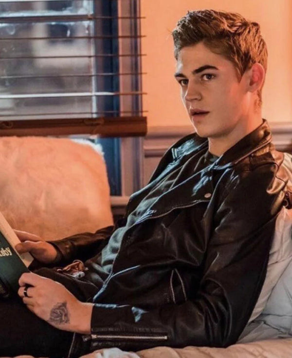 AFTER MOVIE HERO FIENNES TIFFIN BIKER LEATHER JACKET Max Jackets