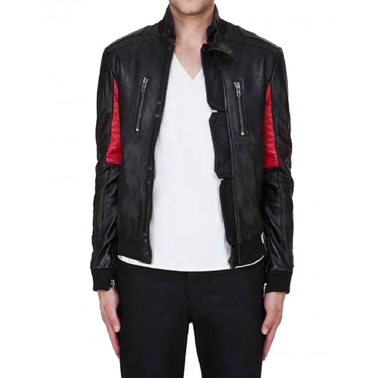 Surface to Air Kid Cudi Champ Black Leather Jacket Max Jackets