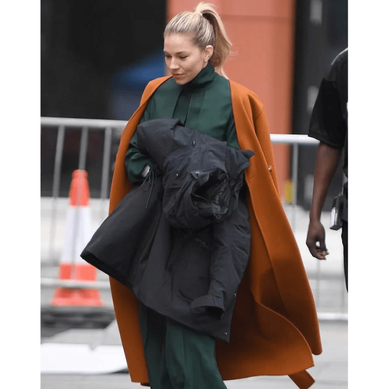 Anatomy of a Scandal Sophie Whitehouse Orange Coat