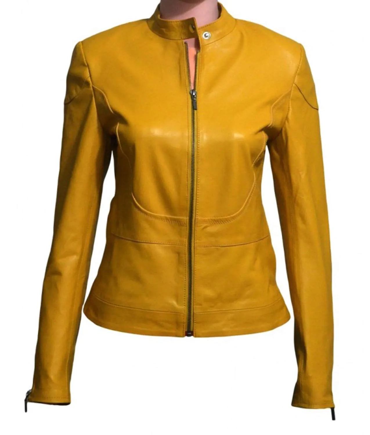 Ninja Turtles Megan Fox Yellow Leather Jacket Max Jackets