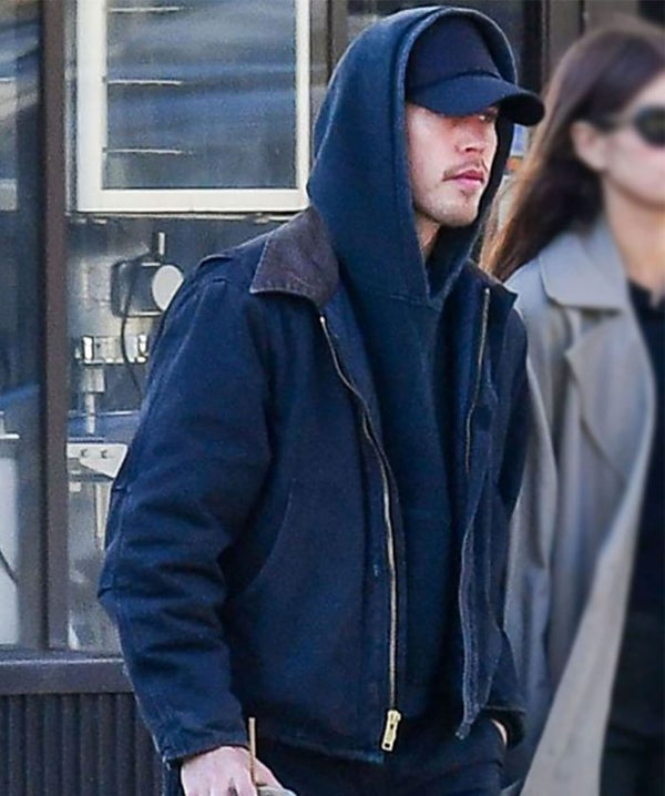 Austin Butler Blue Cotton Jacket Max Jackets