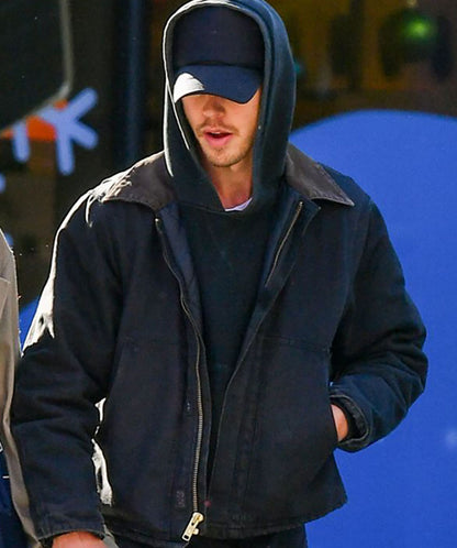 Austin Butler Blue Cotton Jacket Max Jackets