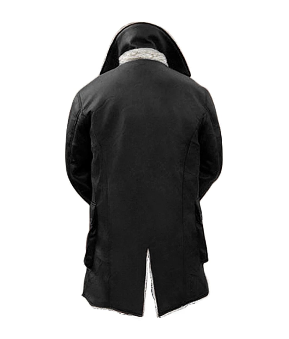 Bane Swedish Bomber Real Leather Black Winter Coat Max Jackets