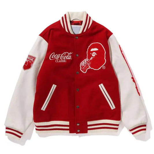 Bape Coca Cola Varsity Jacket