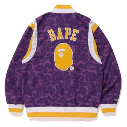 Snoop Dogg Lakers Bape Purple Jacket