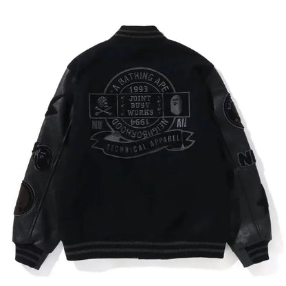 Bape Neighborhood Varsity Jacket