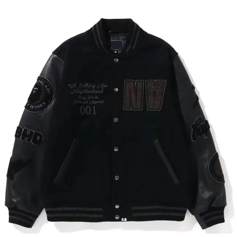 Bape Neighborhood Varsity Jacket
